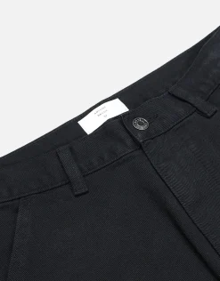 Twill Baggy Fit Cargo Pants in Black