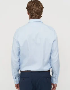 Twill Long Sleeve Dress Shirt in Black