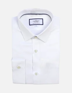 Twill Long Sleeve Dress Shirt in Light Blue
