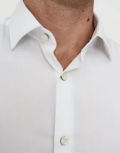 Twill Long Sleeve Dress Shirt in Light Blue