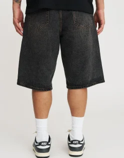 Vanguard Graffiti Baggy Fit Jorts in Acid Black