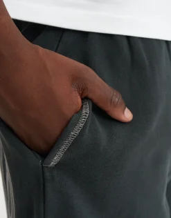 Vanguard Graffiti Baggy Track Pants in Washed Black