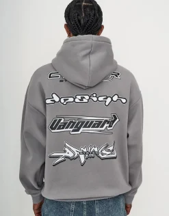 Vanguard Oversized Hoodie in Alloy Grey