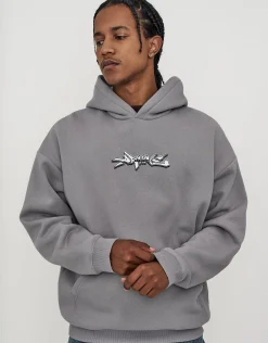 Vanguard Oversized Hoodie in Alloy Grey