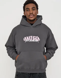 Vanguard Oversized Hoodie in Pewter Grey