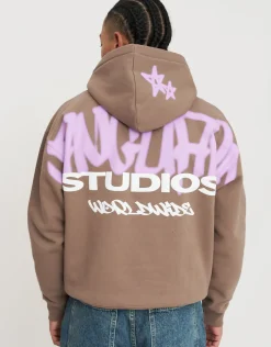 Vanguard Oversized Hoodie in Pewter Grey