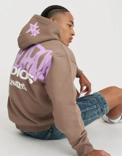 Vanguard Oversized Hoodie in Pewter Grey