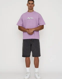 Vanguard Relaxed Fit T Shirt in Neon Lilac
