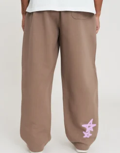 Vanguard Wide Track Pants in Pewter Grey