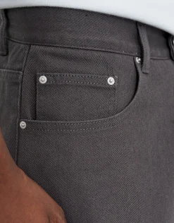 Vanth Baggy Fit Twill Jorts in Beige