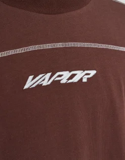 Vapor Overlocked Box Fit T Shirt in Black