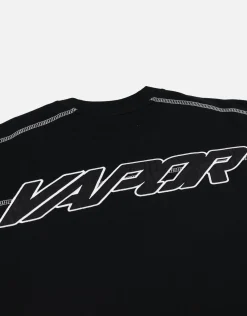 Vapor Overlocked Box Fit T Shirt in Brown