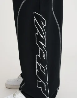 Vapor Wide Leg Track Pants in Black