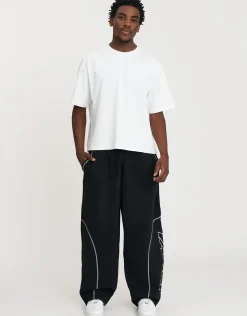 Vapor Wide Leg Track Pants in Black