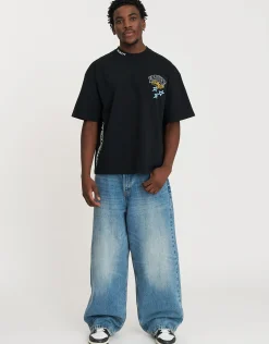 Vault Systems Box Fit T Shirt in Washed Black