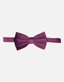 Velvet Bow Tie in Burgundy