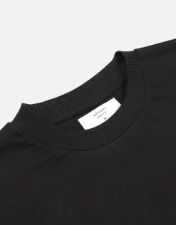 Vintage Box Fit T Shirt in Solid Black