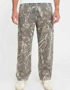 Vintage Foliage Carpenter Baggy Fit Pants in Camo