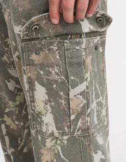 Vintage Foliage Carpenter Baggy Fit Pants in Camo