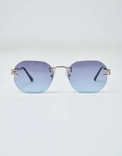 Vintage Frame Sunglasses in Blue