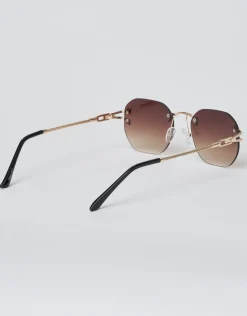 Vintage Frame Sunglasses in Brown
