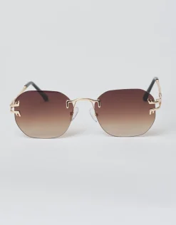 Vintage Frame Sunglasses in Brown
