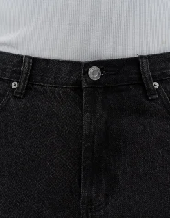 Vipers Embroidered Baggy Fit Jorts in Vintage Light Blue
