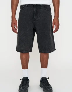 Vipers Embroidered Baggy Fit Jorts in Vintage Light Blue