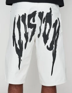 VisionBaggy Fit Jorts in Cloud White