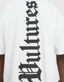 Vultures Box Fit T Shirt in Blanc
