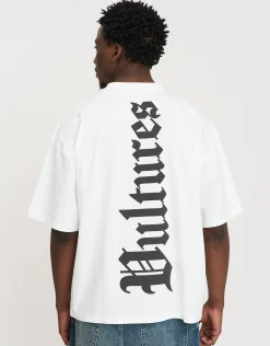 Vultures Box Fit T Shirt in Blanc