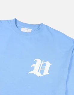 Vultures Box Fit T Shirt in Ice Blue