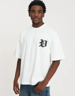 Vultures Box Fit T Shirt in Ice Blue