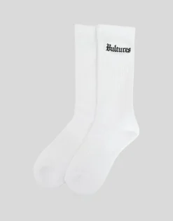 Vultures Crew Sock in White/black
