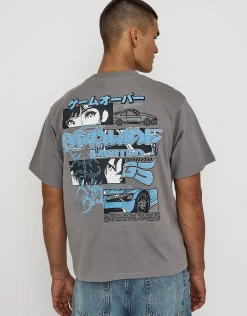 Vultures Motorsport Relaxed Fit T Shirt in Moon