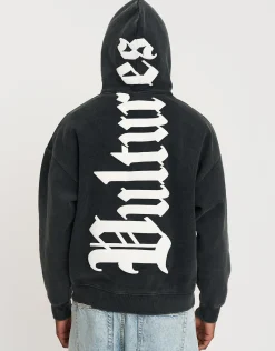 Vultures Oversized Hoodie in Snow Marle