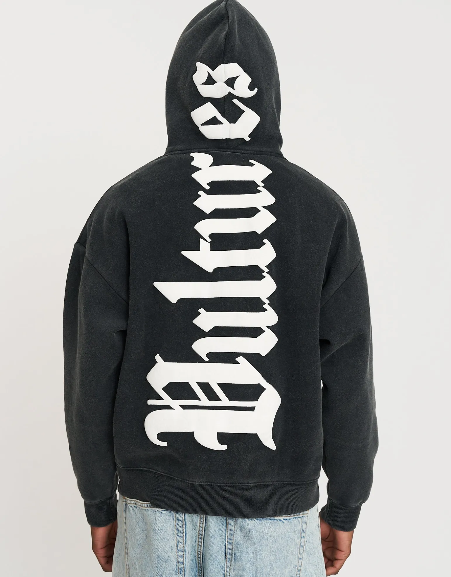 Vultures Oversized Hoodie in Snow Marle