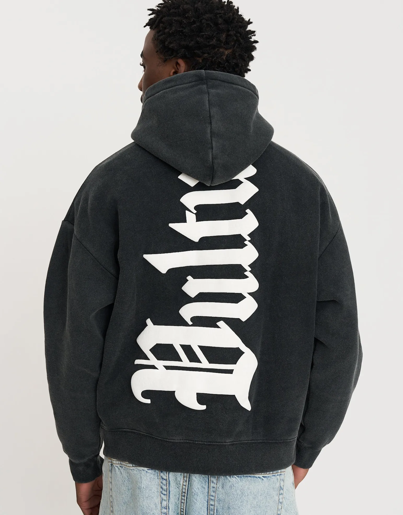 Vultures Oversized Hoodie in Snow Marle