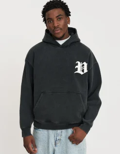 Vultures Oversized Hoodie in Snow Marle