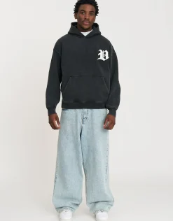 Vultures Oversized Hoodie in Snow Marle