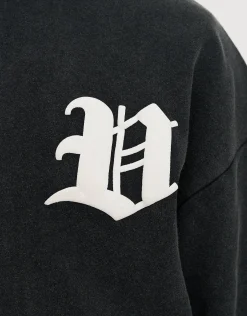 Vultures Oversized Hoodie in Snow Marle