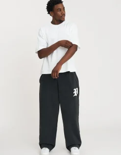 Vultures Wide Track Pants in Snow Marle