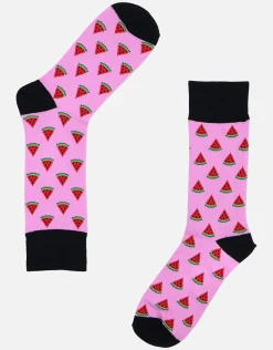 Watermelon Dress Socks in Pink