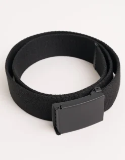 Webbed Clasp Belt in Black