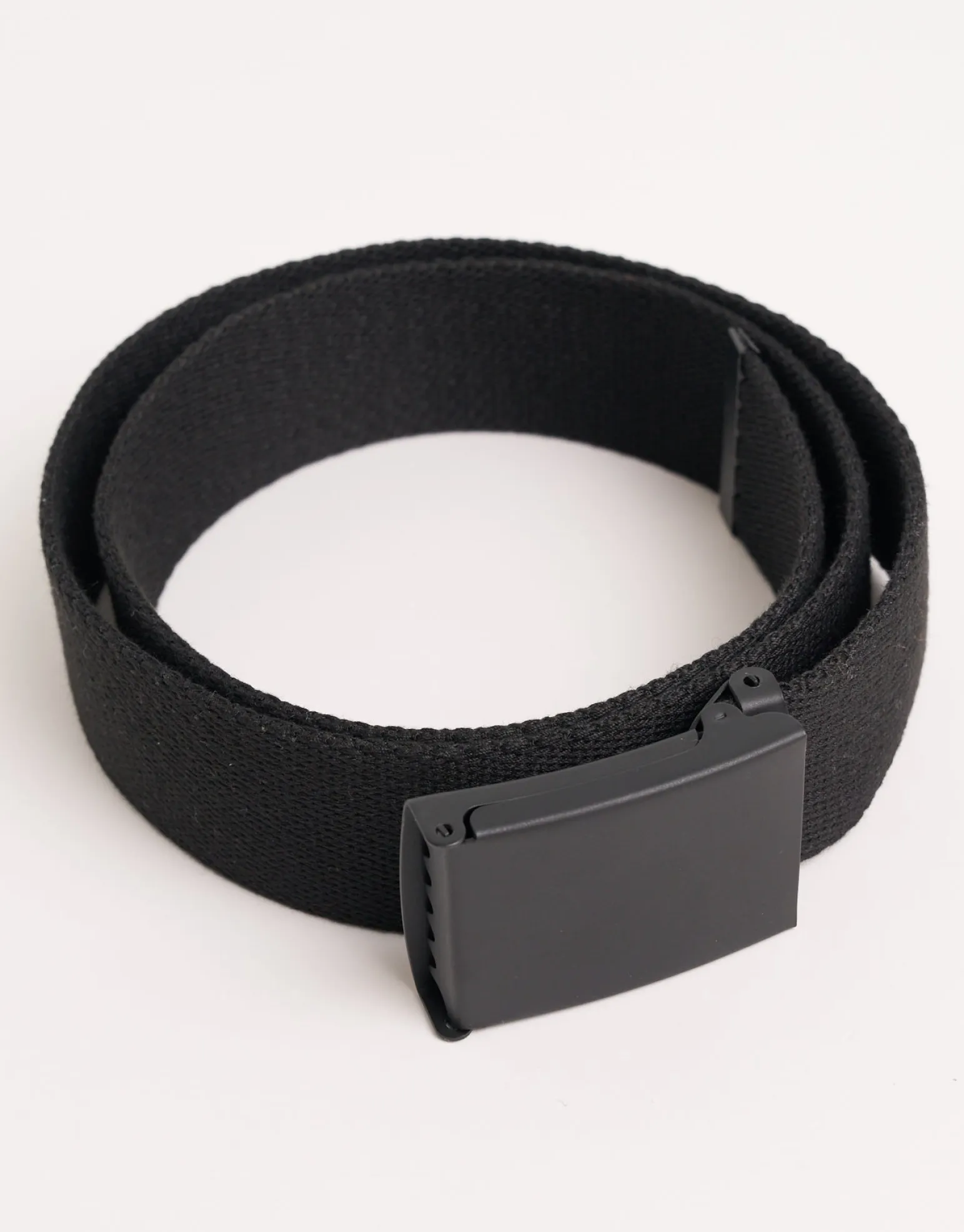 Webbed Clasp Belt in Black