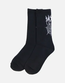 Web Crew Socks in Black