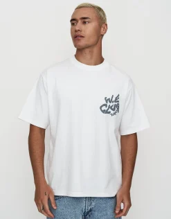 Weekend Club International Relaxed Fit T Shirt in Blanc