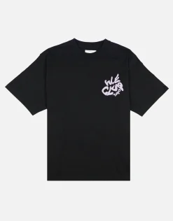 Weekend Club International Relaxed Fit T Shirt in Black