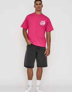 Weekend Club International Relaxed Fit T Shirt in Slate