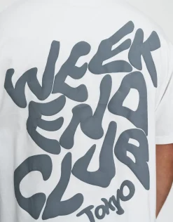 Weekend Club International Relaxed Fit T Shirt in Sunset Pink